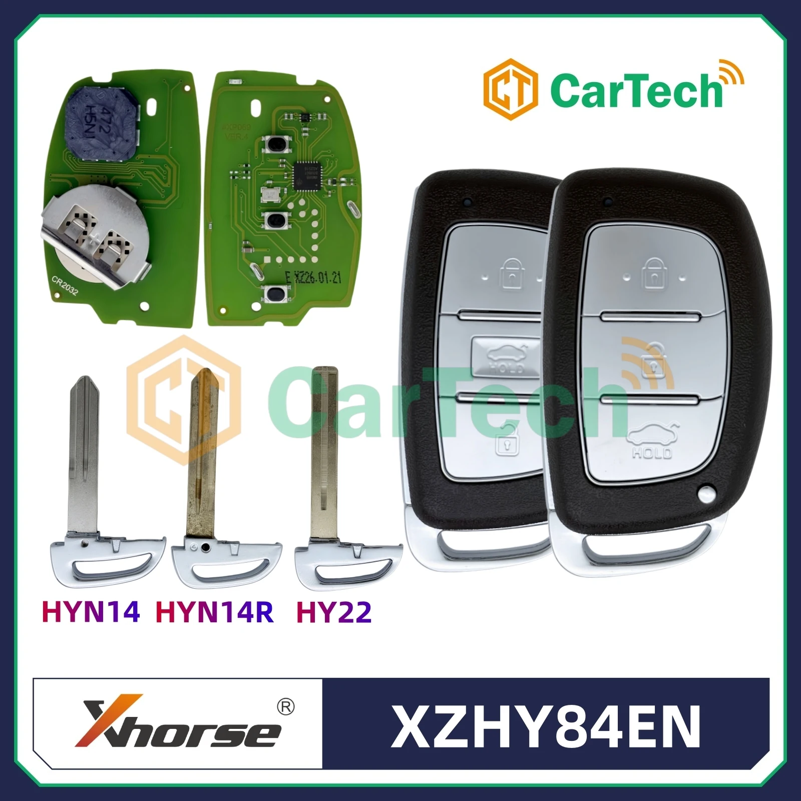 1PCS Xhorse XZHY84EN Special PCB Board for Hyundai Models 3 Buttons With Key Shell
1PCS Xhorse XZHY84EN Special PCB Board for Hyundai Models 3 Buttons With Key Shell