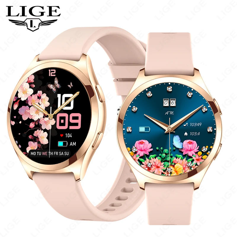 LIGE Fashion Smart Watch For Women Bluetooth Call Health Monitor DIY Custom Dial Sport Lady Bracelet Waterproof Smartwatch Woman
LIGE Fashion Smart Watch For Women Bluetooth Call Health Monitor DIY Custom Dial Sport Lady Bracelet Waterproof Smartwatch Woman