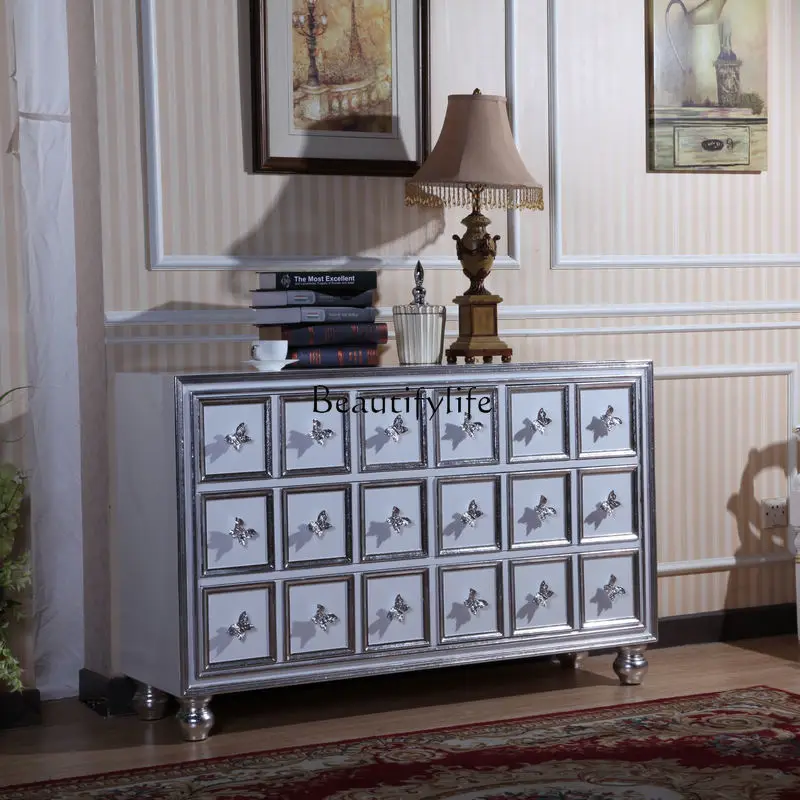 European entrance decorative cabinet American entrance cabinet Solid wood foyer cabinet
European entrance decorative cabinet American entrance cabinet Solid wood foyer cabinet
