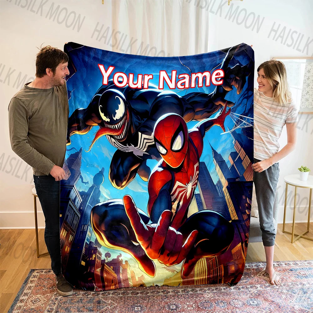 (Memo U Name)Customized Name Spider-Man Venom Printed Blanket All Seasons Multi-purpose Blanket Suitable for Sofa Travel Car Bed
(Memo U Name)Customized Name Spider-Man Venom Printed Blanket All Seasons Multi-purpose Blanket Suitable for Sofa Travel Car Bed