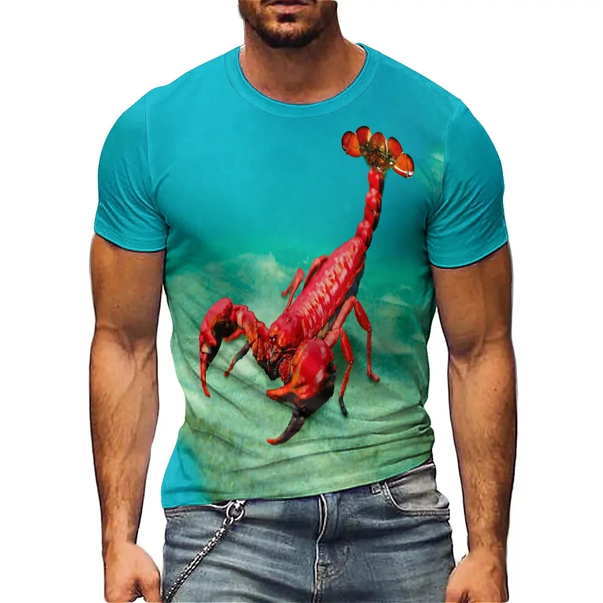 Versatile Fashion Horror Element Men's 3D Printed Short-Sleeve T-Shirt - Full-Body Print Men's Top
Versatile Fashion Horror Element Men's 3D Printed Short-Sleeve T-Shirt - Full-Body Print Men's Top