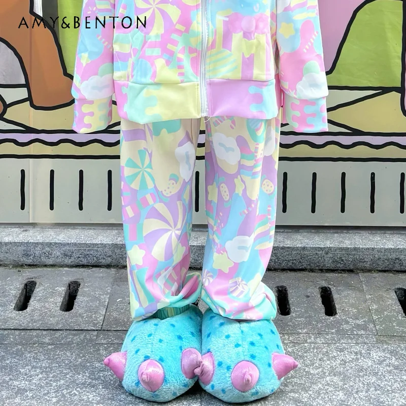 Japanese Subculture Y2k Sweet Cool Colored Stars Women's Coat 2026 New Original Design Fashion Loose Sweatpants Suits Ladies
Japanese Subculture Y2k Sweet Cool Colored Stars Women's Coat 2026 New Original Design Fashion Loose Sweatpants Suits Ladies