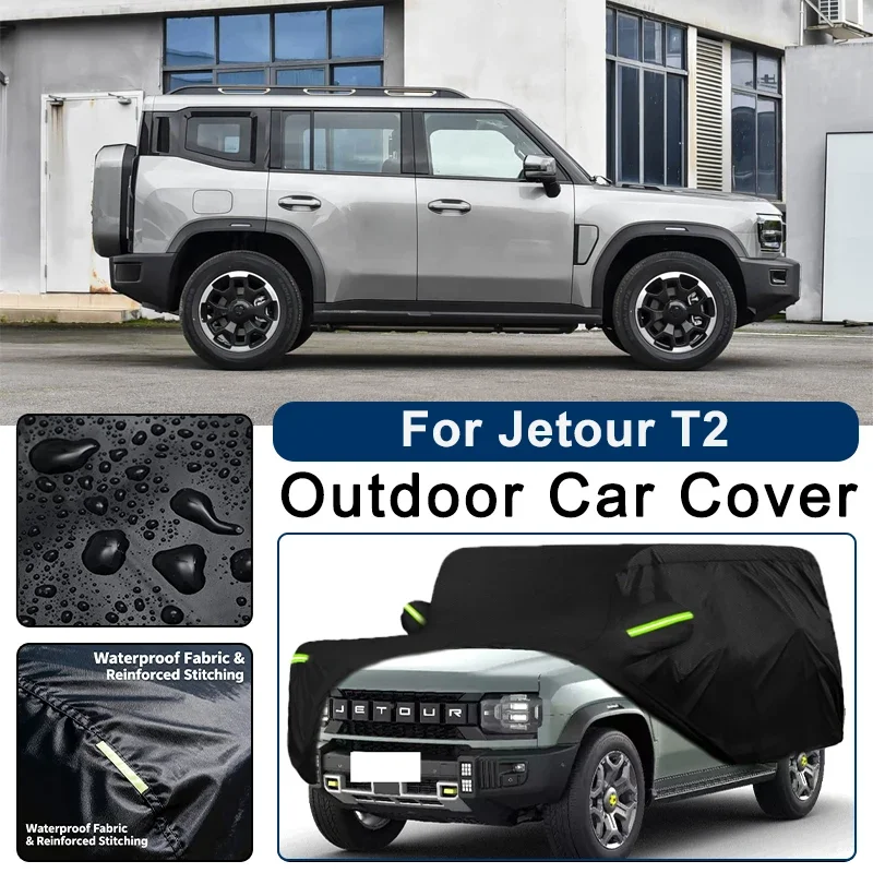 Outdoor Car Cover Waterproof Dustproof UV Sun Protection, Full Car Protector Exterior Accessory For Jetour T2 2024-2026
Outdoor Car Cover Waterproof Dustproof UV Sun Protection, Full Car Protector Exterior Accessory For Jetour T2 2024-2026