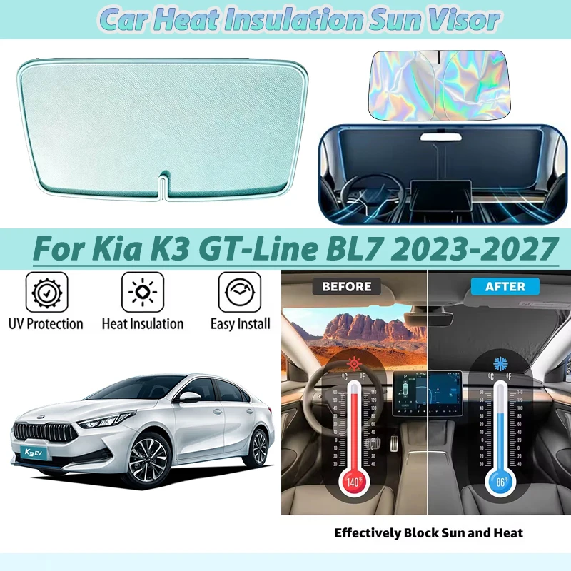 Car Front Sunshade For Kia K3 GT-Line BL7 2023-2027 Accessories Windshield Window Protection Sun Sunscreen Interior Cover Parts
Car Front Sunshade For Kia K3 GT-Line BL7 2023-2027 Accessories Windshield Window Protection Sun Sunscreen Interior Cover Parts