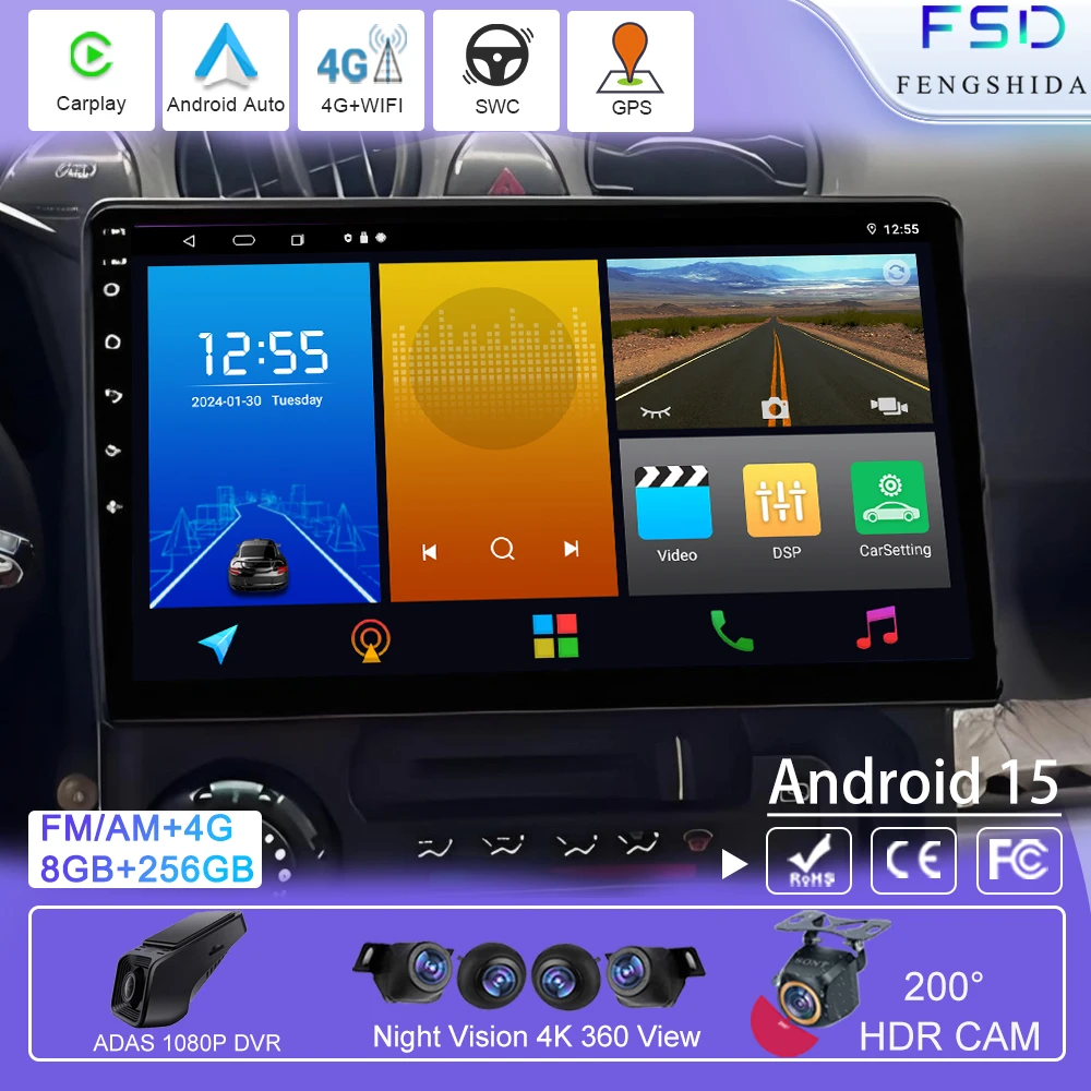 9 inch Car Android 15 For Hyundai Atos 2003-2013 Auto Radio Multimedia Camera QLED Wifi 5G BT DSP Navigation GPS 4G No 2din DVD
9 inch Car Android 15 For Hyundai Atos 2003-2013 Auto Radio Multimedia Camera QLED Wifi 5G BT DSP Navigation GPS 4G No 2din DVD