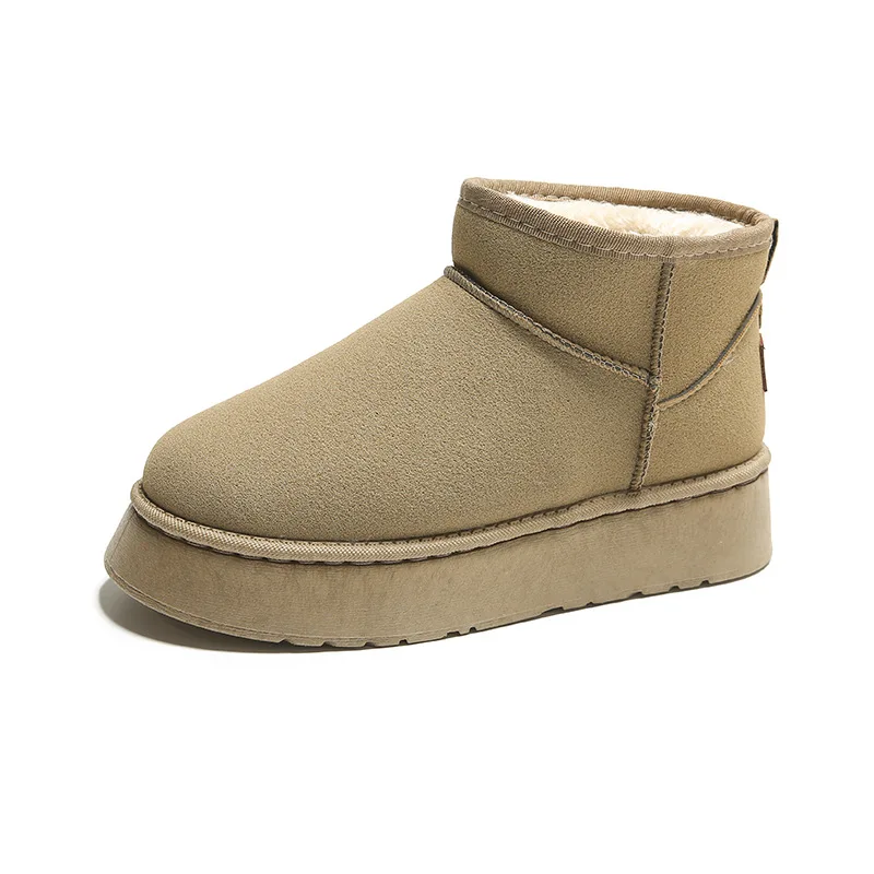 Women's Thick Bottom Snow Boots Autumn Winter Fur Leather Integrated High Bottom Short Tube Warm Waterproof Cotton Shoes
Women's Thick Bottom Snow Boots Autumn Winter Fur Leather Integrated High Bottom Short Tube Warm Waterproof Cotton Shoes