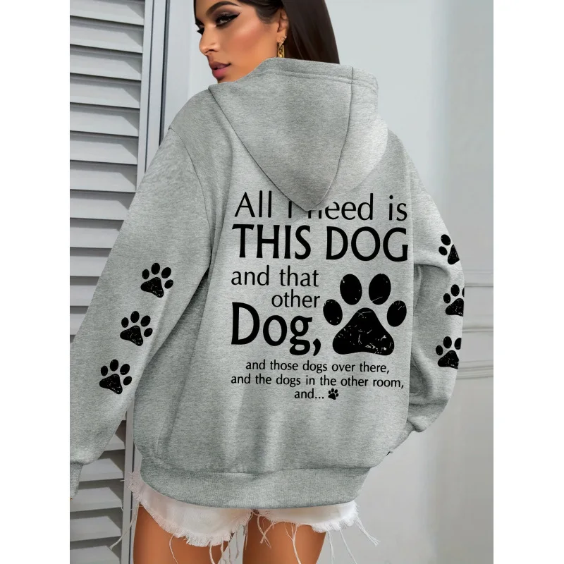 Paw Print Hoodie Women's Graphic Sweatshirt Spring 2026 Fashion Casual Streetwear Crew Neck Long Sleeve Zipper Pocket
Paw Print Hoodie Women's Graphic Sweatshirt Spring 2026 Fashion Casual Streetwear Crew Neck Long Sleeve Zipper Pocket