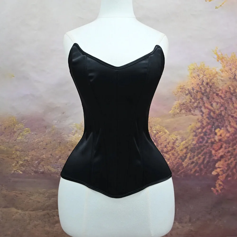 Women's Steel Boned Corset Bustier Lace Up Vintage Fancy Wedding Shaper Bodice Stage Costume Crop Top
Women's Steel Boned Corset Bustier Lace Up Vintage Fancy Wedding Shaper Bodice Stage Costume Crop Top