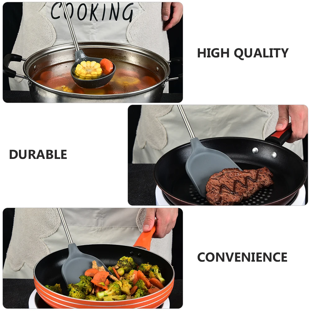 Kitchen Silicone Spatula Soup Spoon Set Scraper Cooking Utensil Dining Table Mixing Utensils
Kitchen Silicone Spatula Soup Spoon Set Scraper Cooking Utensil Dining Table Mixing Utensils