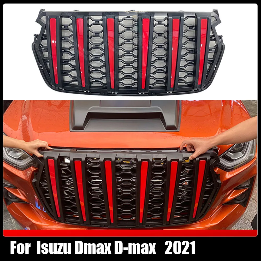 For Isuzu Dmax D-max 2021 4x4 Car Exterior Accessories Replaced ABS Auto Racing Grills Front Hood Bumper Grill Mask Cover
For Isuzu Dmax D-max 2021 4x4 Car Exterior Accessories Replaced ABS Auto Racing Grills Front Hood Bumper Grill Mask Cover