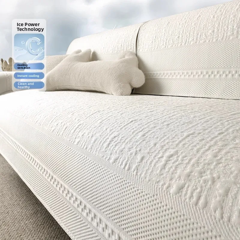 New Ice Silk Sofa Cover Summer Cooling Pad Anti-Slip Thick Skin-Friendly Luxury French Style Polyester Fiber Pure Color Sofa ...
New Ice Silk Sofa Cover Summer Cooling Pad Anti-Slip Thick Skin-Friendly Luxury French Style Polyester Fiber Pure Color Sofa ...