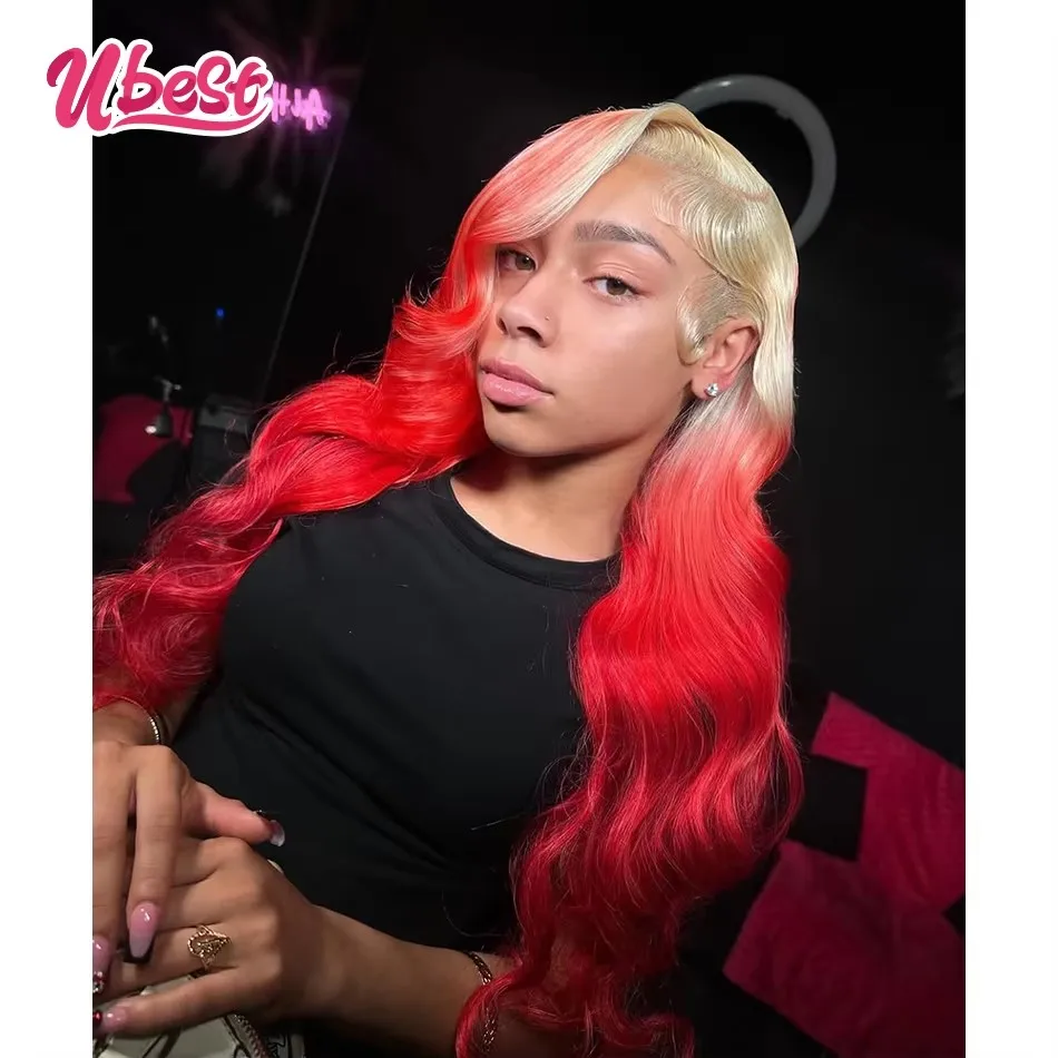 Ubest Ombre 613 Red Colored Body Wave 13x6 13x4 Lace Front Wigs Brazilian 100% Human Hair Transparent Wig Pre Plucked For Women
Ubest Ombre 613 Red Colored Body Wave 13x6 13x4 Lace Front Wigs Brazilian 100% Human Hair Transparent Wig Pre Plucked For Women