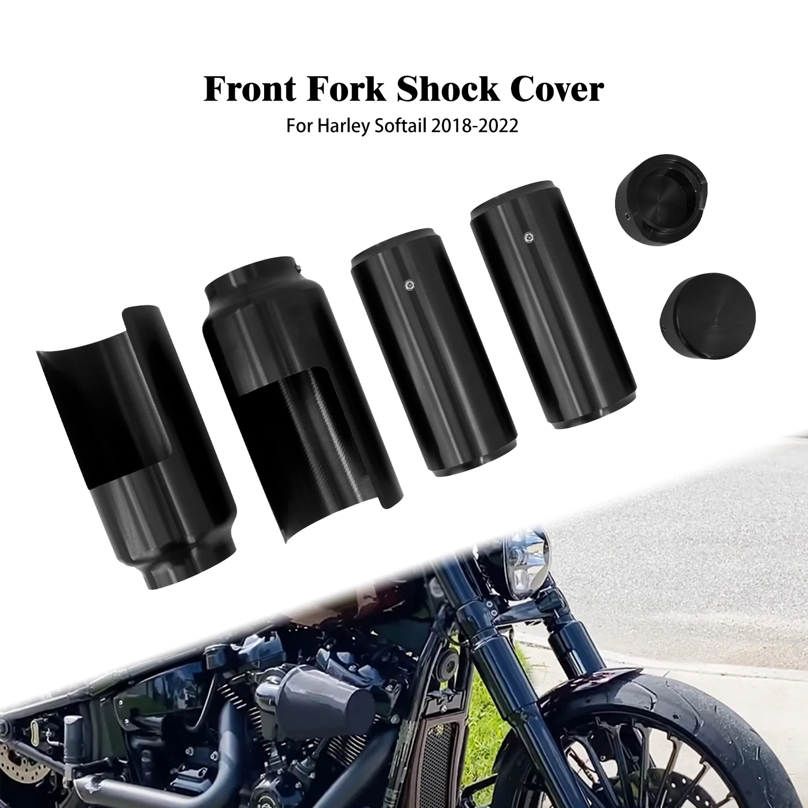 Motorcycle Front Upper Lower Fork Cover Aluminum Cap Harley Softail Breakout FXBR FXBRS 2018-2023 Shock Absorber Cover
Motorcycle Front Upper Lower Fork Cover Aluminum Cap Harley Softail Breakout FXBR FXBRS 2018-2023 Shock Absorber Cover