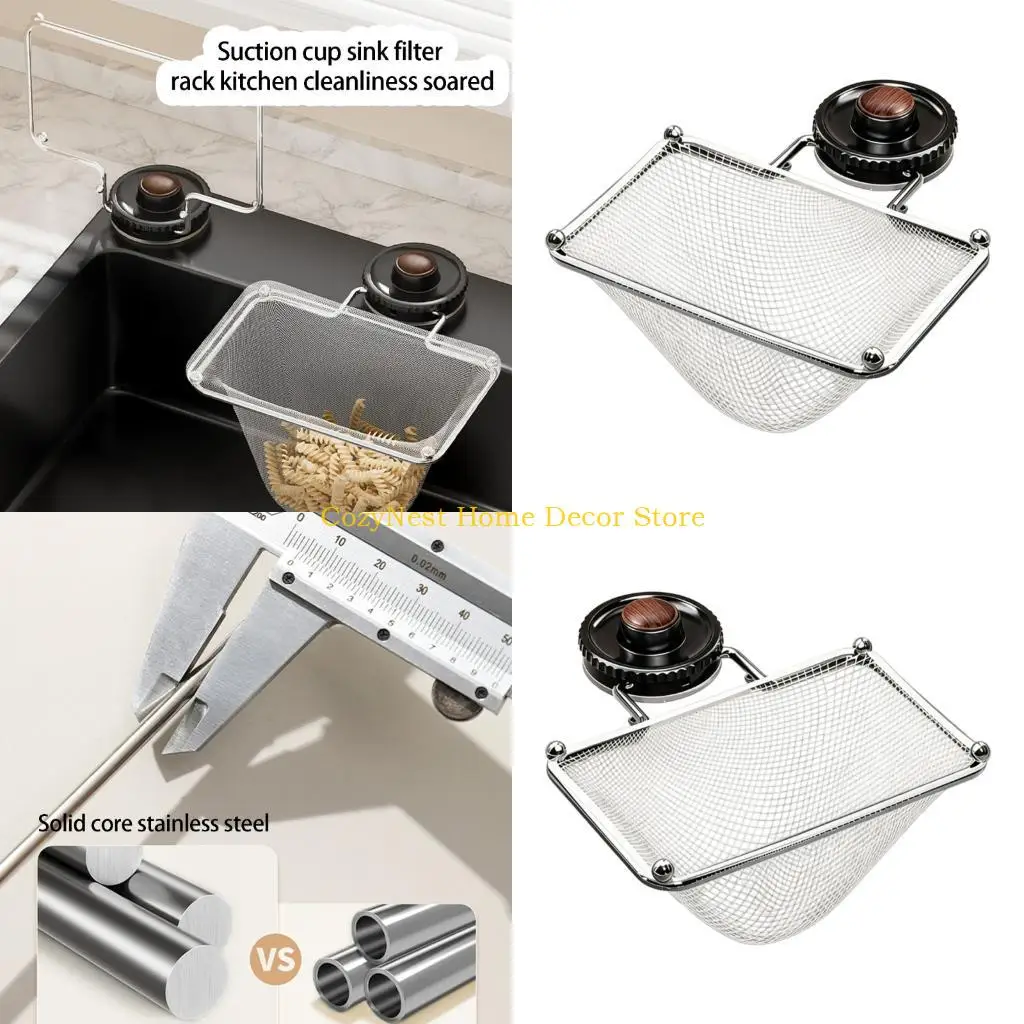 92MF Sink Drain Filter With Large Capacity Removable Mesh Bag For Quick Scraps Disposal Vegetable Fruit Draining Use
92MF Sink Drain Filter With Large Capacity Removable Mesh Bag For Quick Scraps Disposal Vegetable Fruit Draining Use