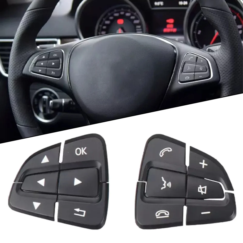 Pair Steering Wheel Button Covers for Mercedes For Benz A Class W176 B Class W246 CLA GLA GLE GLS M Class Designed for Easy Fit
Pair Steering Wheel Button Covers for Mercedes For Benz A Class W176 B Class W246 CLA GLA GLE GLS M Class Designed for Easy Fit