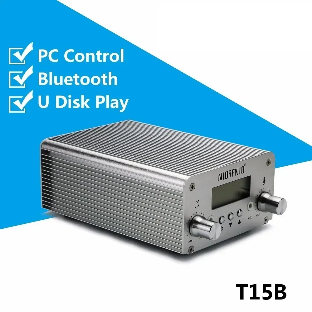 Top! NIO-T15B 5W/15W FM Broadcast radio Transmitter 87MHz to 108MHz for church, school, community and drive in cinema TR502
Top! NIO-T15B 5W/15W FM Broadcast radio Transmitter 87MHz to 108MHz for church, school, community and drive in cinema TR502