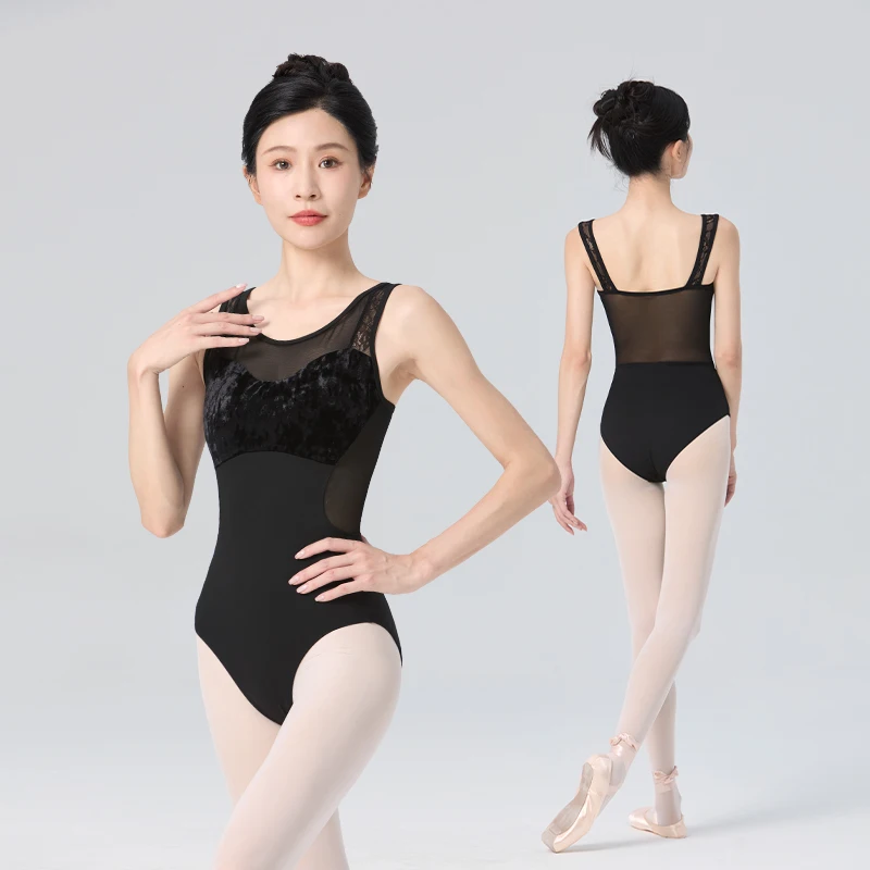 Ivoogle Women Mesh Velvet Splice Tank Ballet Leotards Nylon Lace Dance Bodysuit Adult Gymnastic Costume Splice Dance Leotards
Ivoogle Women Mesh Velvet Splice Tank Ballet Leotards Nylon Lace Dance Bodysuit Adult Gymnastic Costume Splice Dance Leotards
