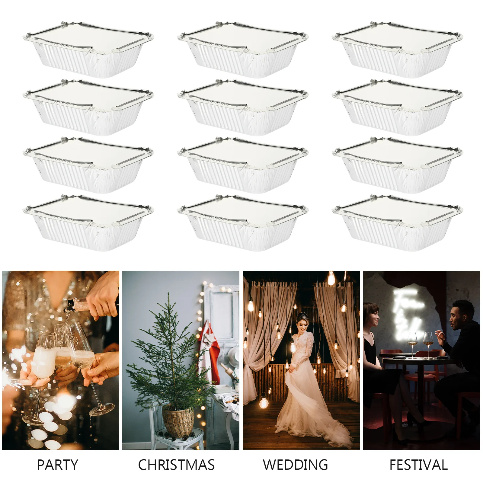 125pcs BBQ Tin Foil Boxes Aluminum Casserole Pans Lids Disposable Food Containers High Temp Resistant Oven Safe Picnic Camping
125pcs BBQ Tin Foil Boxes Aluminum Casserole Pans Lids Disposable Food Containers High Temp Resistant Oven Safe Picnic Camping