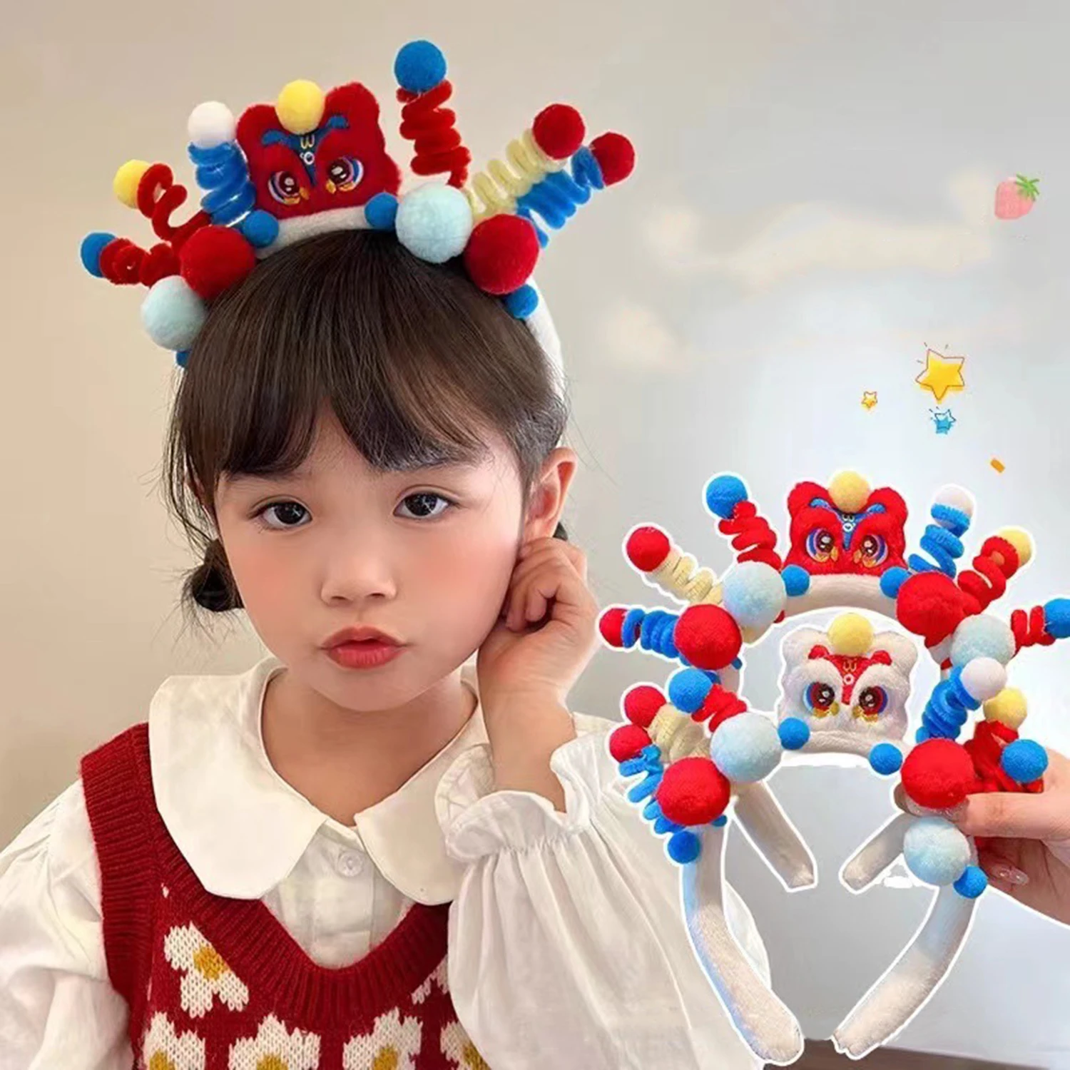 Cute Twisted Stick Lion Headband Birthday Party Decoration Hairband Color Pompom Balls Headwear Women Girls Children Accessories
Cute Twisted Stick Lion Headband Birthday Party Decoration Hairband Color Pompom Balls Headwear Women Girls Children Accessories