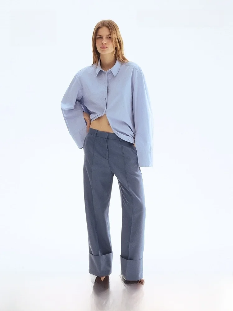 H&M Women's Pants 2026 Summer New High Intelligence Sensation Twill Long Pants Polyester Fiber 90% Rayon Fiber 10%
H&M Women's Pants 2026 Summer New High Intelligence Sensation Twill Long Pants Polyester Fiber 90% Rayon Fiber 10%