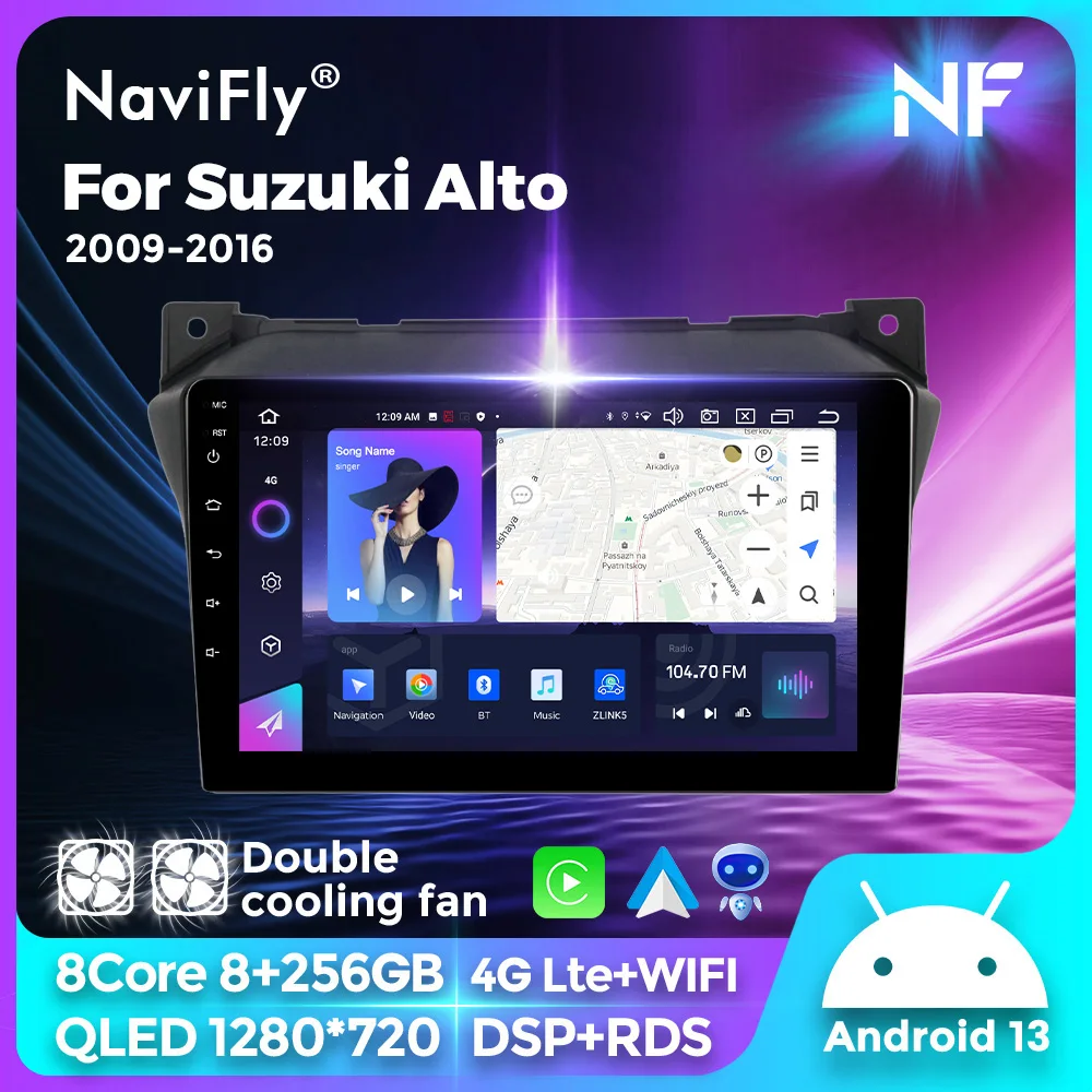 NaviFly 2 Din Car Radio Multimedia Video Player For Suzuki Alto 2009-2016 Android Auto GPS Navigation Stereo Head Unit Carplay
NaviFly 2 Din Car Radio Multimedia Video Player For Suzuki Alto 2009-2016 Android Auto GPS Navigation Stereo Head Unit Carplay