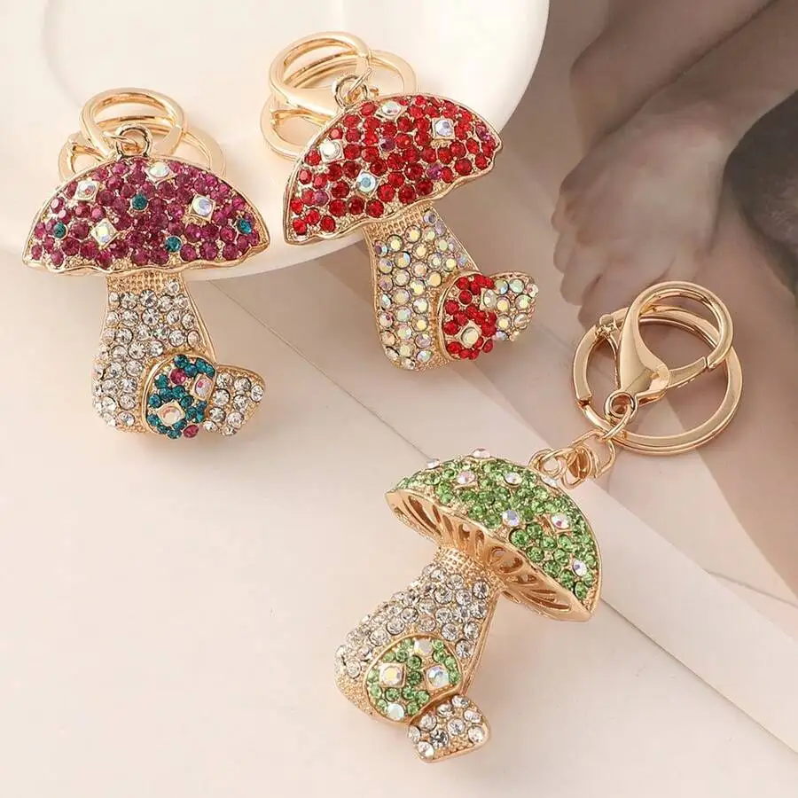 Rhinestone Mushroom Keychain Metal Bag Charm Car Pendant Fashion Accessory For Women
Rhinestone Mushroom Keychain Metal Bag Charm Car Pendant Fashion Accessory For Women