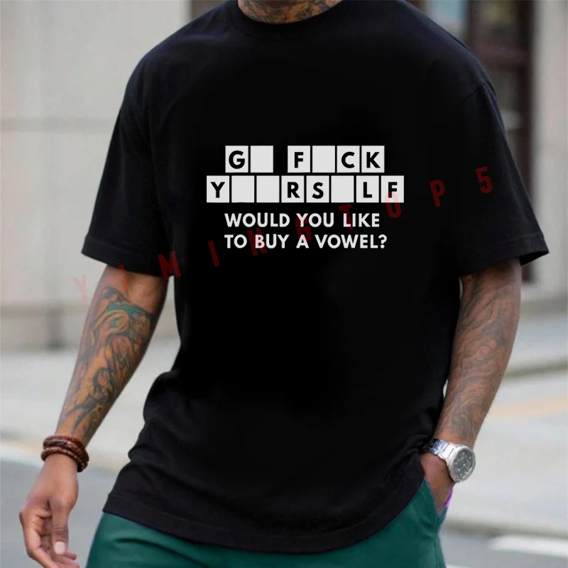 Would You Like To Buy A Vowel Graphic Moto Cotton Tshirt Men Funny Men T-shirt Summer Harajuku Short-Sleeve Top Tees
Would You Like To Buy A Vowel Graphic Moto Cotton Tshirt Men Funny Men T-shirt Summer Harajuku Short-Sleeve Top Tees