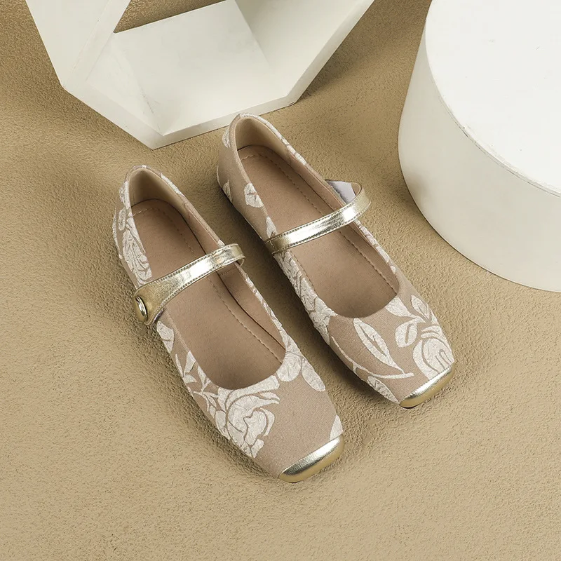 2024 Elegant Mary Jane Shoes Soft Bottom Loafers Square Toe Buckle Straps Flat Boat Shoes Comfortable Woman Shoes for Summer
2024 Elegant Mary Jane Shoes Soft Bottom Loafers Square Toe Buckle Straps Flat Boat Shoes Comfortable Woman Shoes for Summer