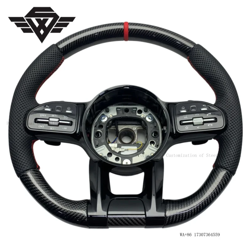 Sports Carbon Fiber Leather Steering Wheel Suitable for Mercedes Benz 223P 809 AMG W205 W223 Factory High End Customization
Sports Carbon Fiber Leather Steering Wheel Suitable for Mercedes Benz 223P 809 AMG W205 W223 Factory High End Customization