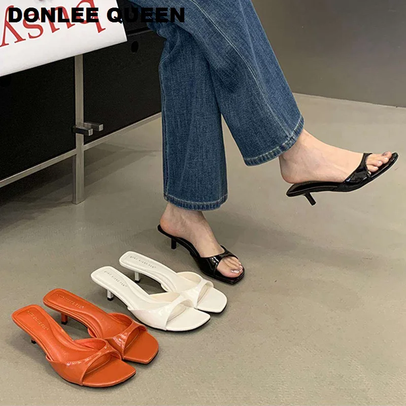 Orange Patent Leather Women Slippers Summer Square Open Toe Thin Low Heels Slide Brand Designer Party Dress Shoes Casual Sandals
Orange Patent Leather Women Slippers Summer Square Open Toe Thin Low Heels Slide Brand Designer Party Dress Shoes Casual Sandals
