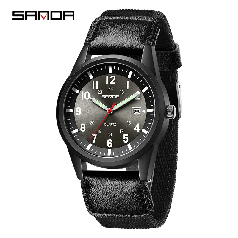 Men's Lightweight Outdoor Sports Quartz Watch Nylon Strap Sunray Dial 50M Waterproof Casual Wristwatch with Calendar
Men's Lightweight Outdoor Sports Quartz Watch Nylon Strap Sunray Dial 50M Waterproof Casual Wristwatch with Calendar