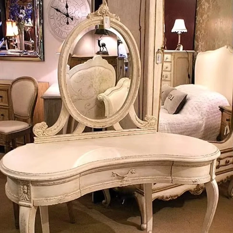 Makeup table white whole quality luxury dresser French retro carved solid wood dresser
Makeup table white whole quality luxury dresser French retro carved solid wood dresser