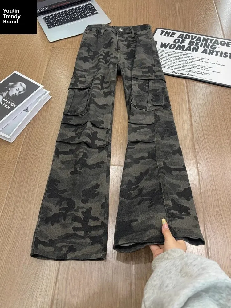 American Style Retro Camouflage Work Pants Men's Cleanfit High Street Logging Pants Slim Straight Leg Micro Flare Jeans
American Style Retro Camouflage Work Pants Men's Cleanfit High Street Logging Pants Slim Straight Leg Micro Flare Jeans