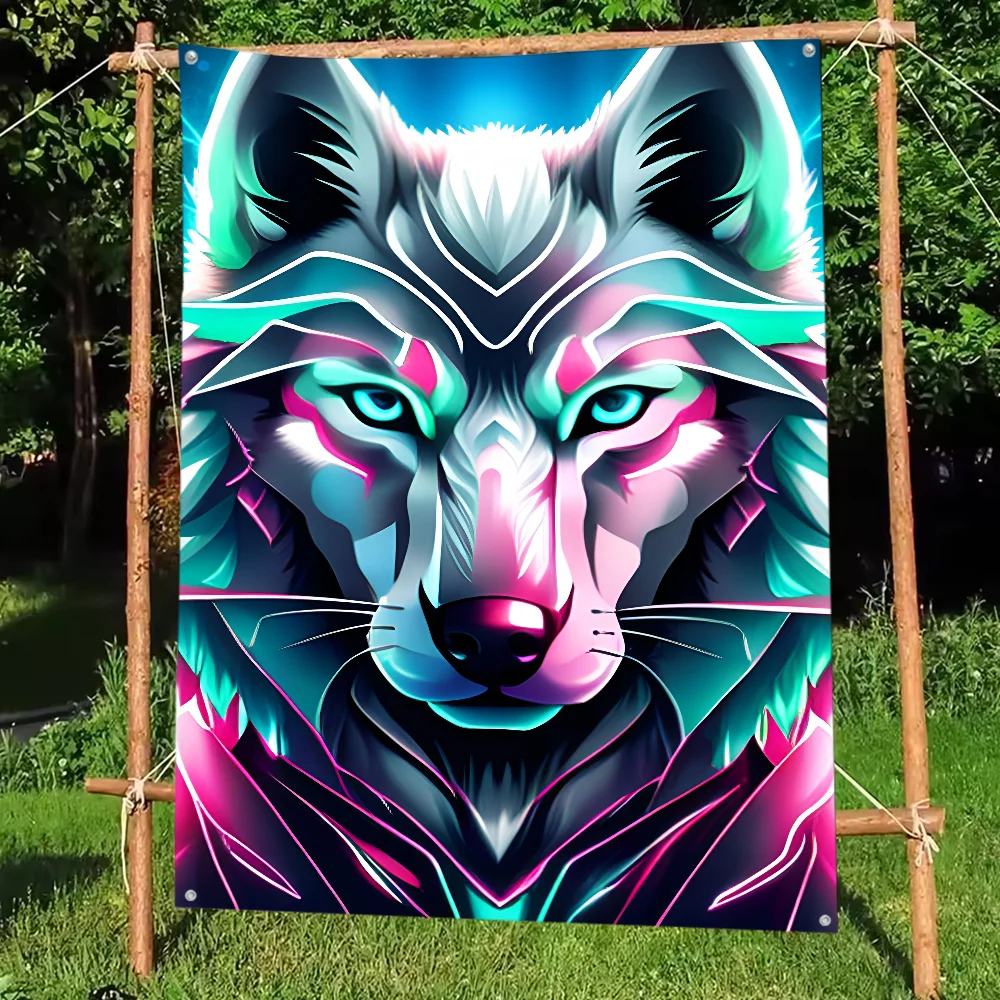 Cool Animal Wolf Tiger Flag DIY Flag For Family Group Party Living Room Home Dorm Decor Wall Art Decor Banner
Cool Animal Wolf Tiger Flag DIY Flag For Family Group Party Living Room Home Dorm Decor Wall Art Decor Banner
