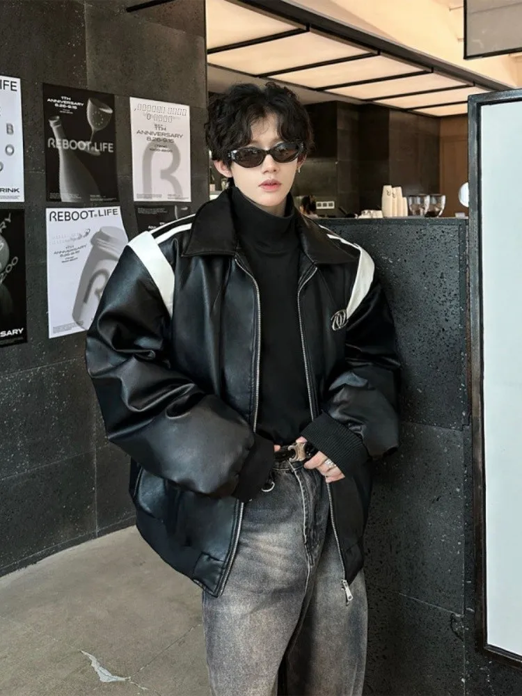 Vintage Cool Men's PU Leather Cotton Jaet Color Blo Pilot Coat Winter Warm Long Sve Loose Fit Cleanfit Sle Casual Wear
Vintage Cool Men's PU Leather Cotton Jaet Color Blo Pilot Coat Winter Warm Long Sve Loose Fit Cleanfit Sle Casual Wear