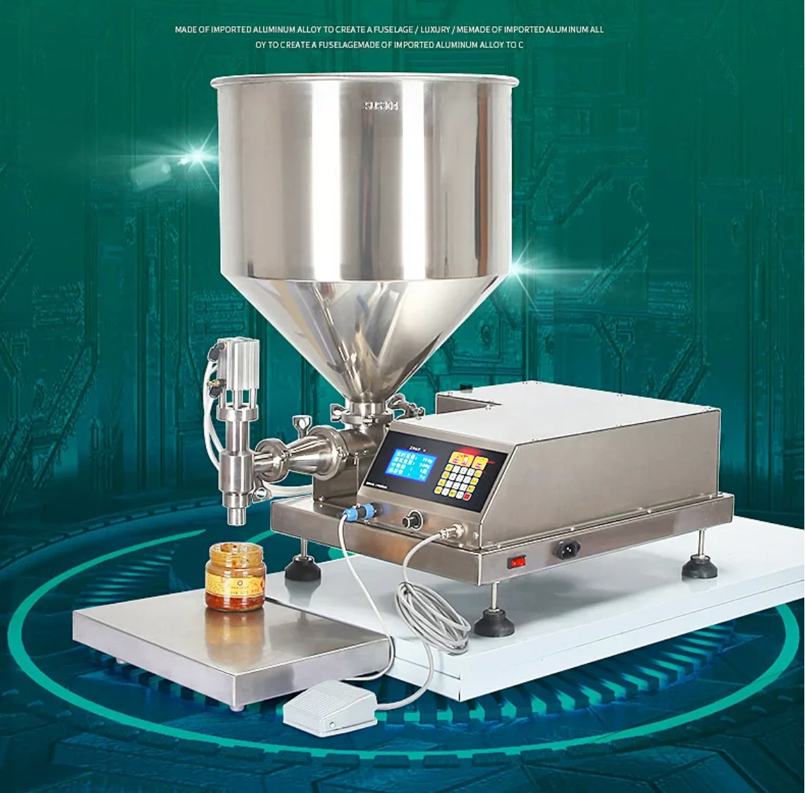 Weighing sauce filling machine, automatic quantitative dispensing machine for sesame peanut tomato sauce salad dressing and jam
Weighing sauce filling machine, automatic quantitative dispensing machine for sesame peanut tomato sauce salad dressing and jam