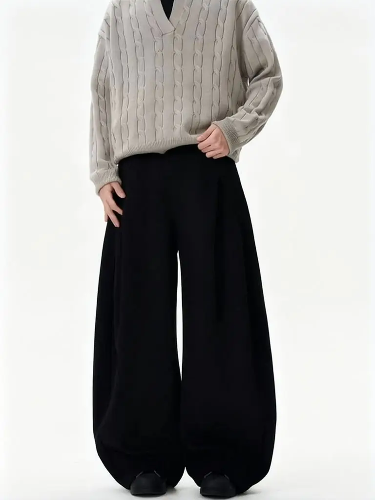 Y2k American Curved Wide leg Pants Men Loose Trousers Baggy Sweatpants Male Suit Pants Fall Winter Streetwear New
Y2k American Curved Wide leg Pants Men Loose Trousers Baggy Sweatpants Male Suit Pants Fall Winter Streetwear New