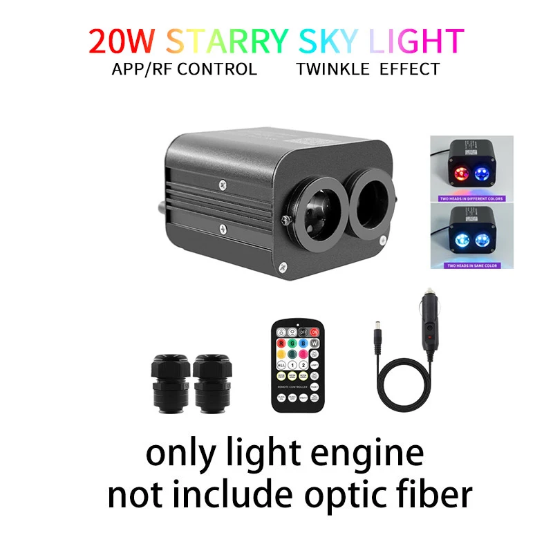 20W Twinkle Starry Sky Car Star Light Roof Light Fiber Optic Not Include Optic Fiber
20W Twinkle Starry Sky Car Star Light Roof Light Fiber Optic Not Include Optic Fiber
