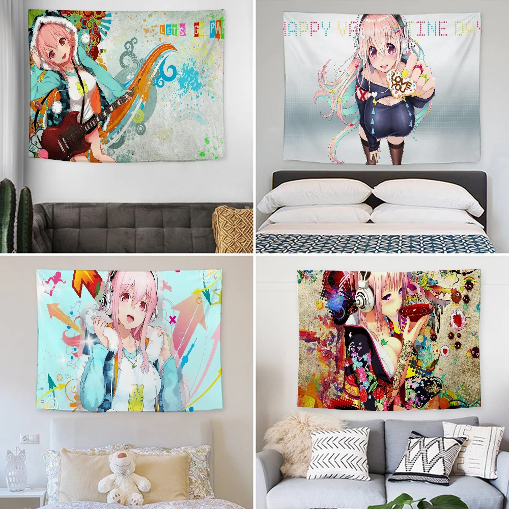 Super S-Sonico Tapestry Decoration party Background Hanging Cloth Bedroom Tapestry Room Decor Aesthetic
Super S-Sonico Tapestry Decoration party Background Hanging Cloth Bedroom Tapestry Room Decor Aesthetic