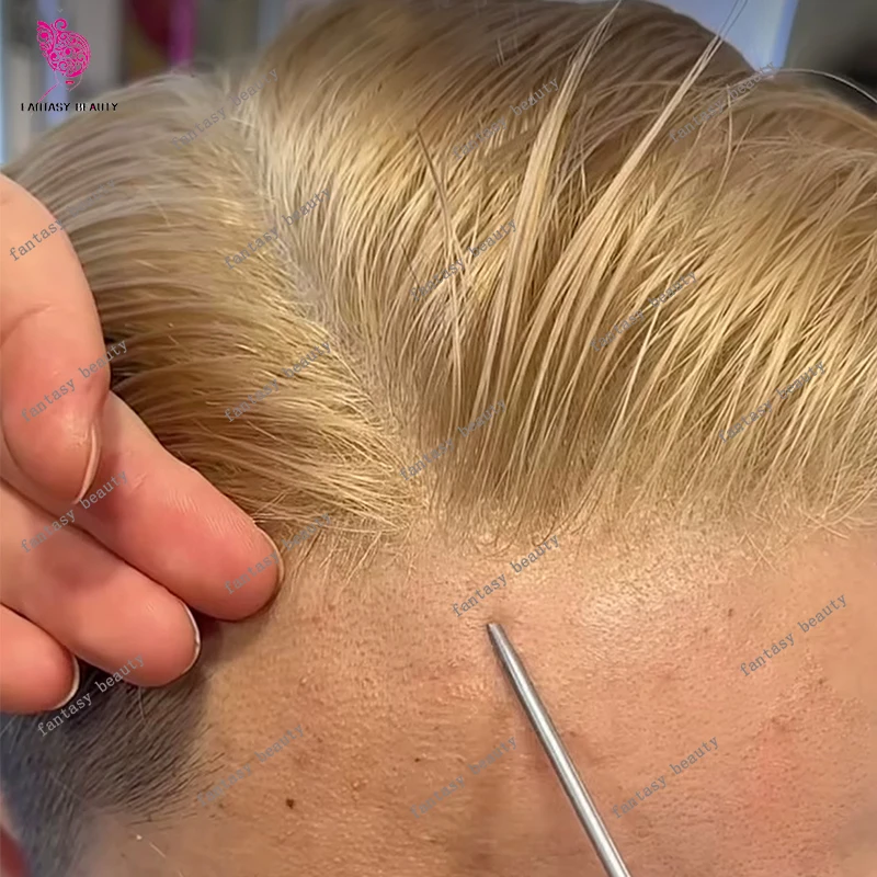 Необнаружимая супер натуральная линия волос 0,02 мм. # 22R # 20, светлые, черные парики из 100% человеческих волос для мужчин, серые мужские волосы
Необнаружимая супер натуральная линия волос 0,02 мм. # 22R # 20, светлые, черные парики из 100% человеческих волос для мужчин, серые мужские волосы