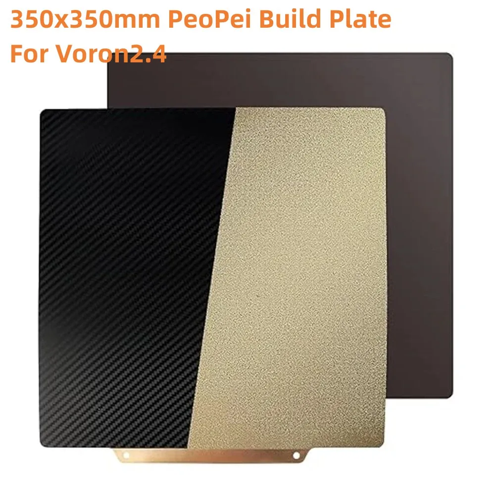 350x350mm Voron 2.4 PEI Build Plate Textured Sheet Plate Voron Double Side Spring Steel Sheet For 3D Printer Heatbed Build Plate
350x350mm Voron 2.4 PEI Build Plate Textured Sheet Plate Voron Double Side Spring Steel Sheet For 3D Printer Heatbed Build Plate