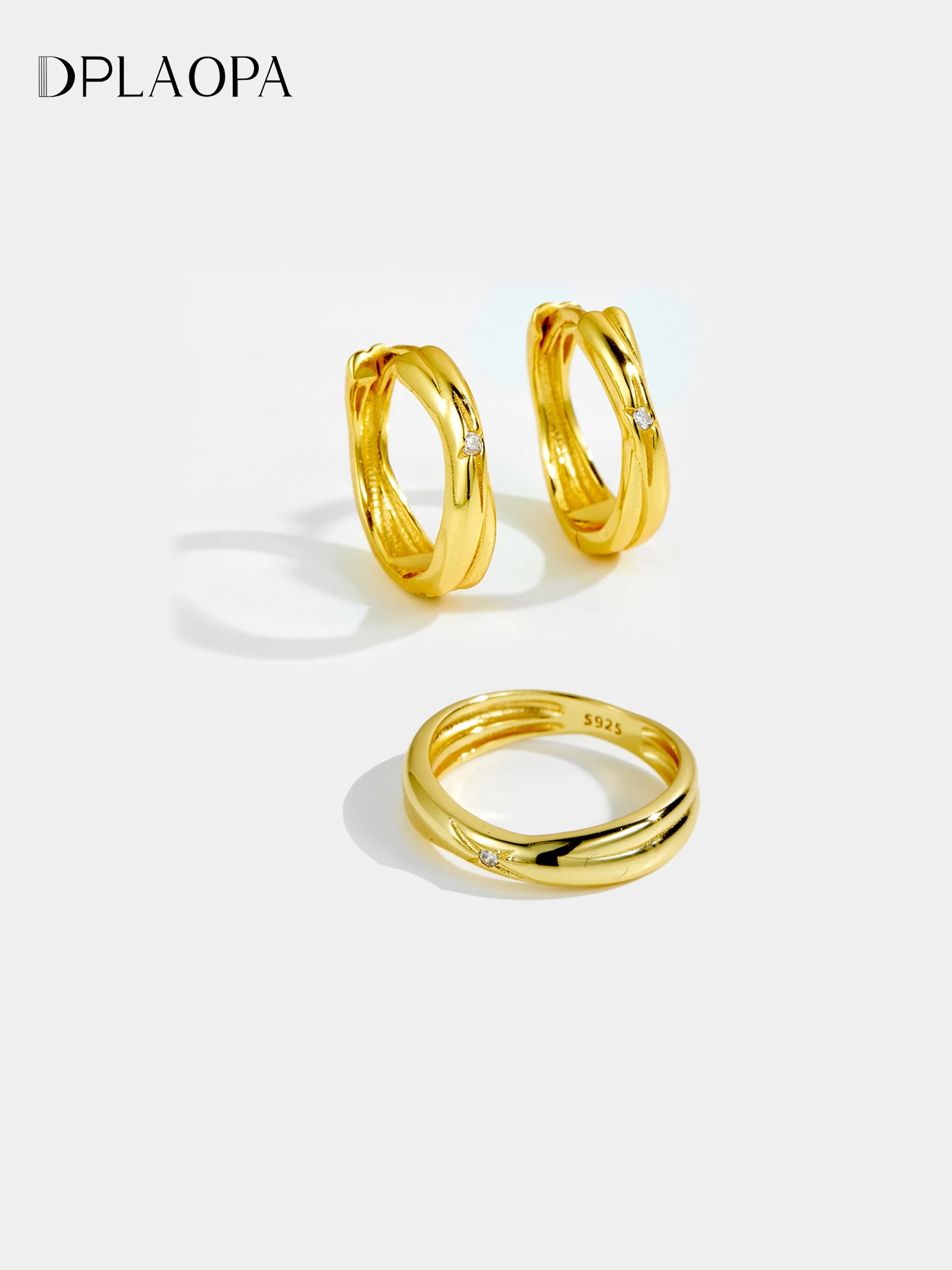 DPLAOPA 925 Sterling Silver Zircon Thick Hoop Earring Ring Jewelry Set Women Vintage Fine Luxury Wedding Birthday Jewelry Gift
DPLAOPA 925 Sterling Silver Zircon Thick Hoop Earring Ring Jewelry Set Women Vintage Fine Luxury Wedding Birthday Jewelry Gift