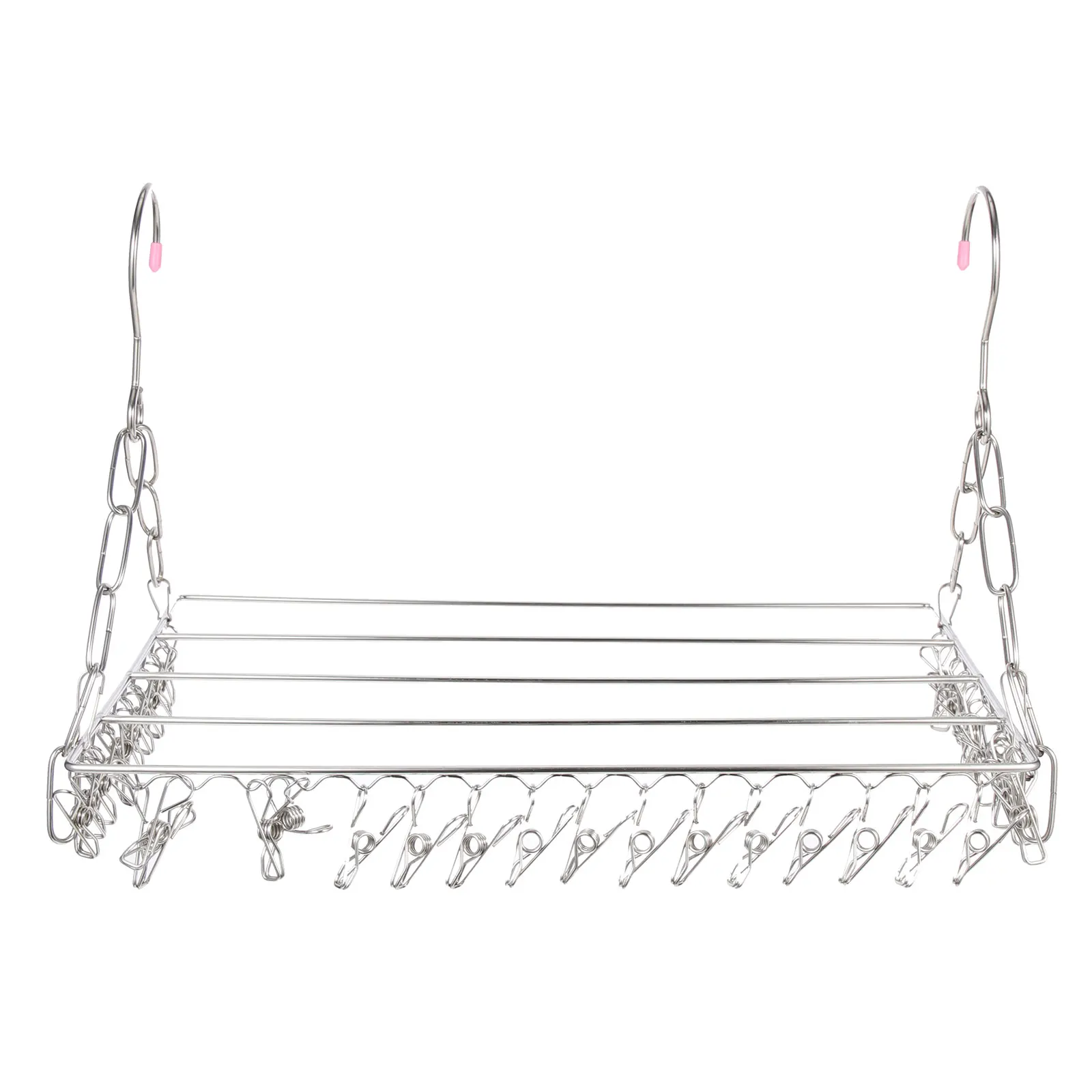 Multi Clip Drying Rack Large Towel Racks Anti Slip Sock Stainless Steel Hanger Baby Clothes ganizer 36 Clips Strong Versatile
Multi Clip Drying Rack Large Towel Racks Anti Slip Sock Stainless Steel Hanger Baby Clothes ganizer 36 Clips Strong Versatile