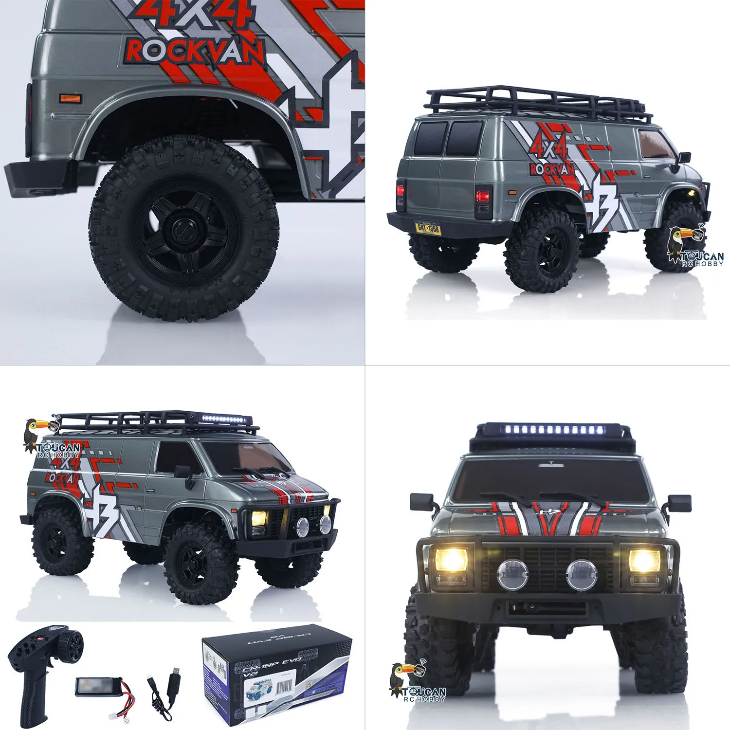 CR18P 1810503 Hobby Plus 1/18 4X4 RC Rock Crawler Car Radio Control Off Road Climbing Car RockVan Light System Vehicle
CR18P 1810503 Hobby Plus 1/18 4X4 RC Rock Crawler Car Radio Control Off Road Climbing Car RockVan Light System Vehicle