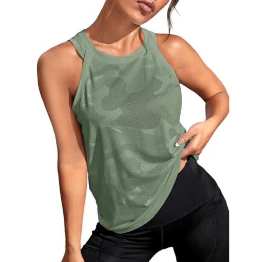OYOANGLE Women's Camo Print Sleeveless Workout Tank Tops Exercise Running Shirts Active Gym Yoga Tank Top
OYOANGLE Women's Camo Print Sleeveless Workout Tank Tops Exercise Running Shirts Active Gym Yoga Tank Top