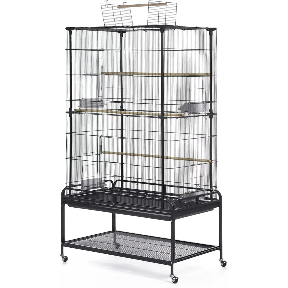 Prevue Pet Products Playtop light Bird Cage with Stand - 085, Black
Prevue Pet Products Playtop light Bird Cage with Stand - 085, Black