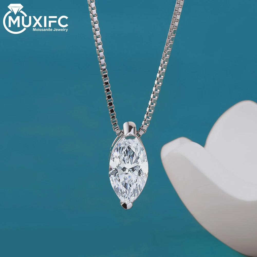 MUXIFC 1 Carat Marquise Cut Moissanite Pendant Neckalce for Women D Color Lab Diamond GRA Certified 925 Silver Chain Jewelry
MUXIFC 1 Carat Marquise Cut Moissanite Pendant Neckalce for Women D Color Lab Diamond GRA Certified 925 Silver Chain Jewelry