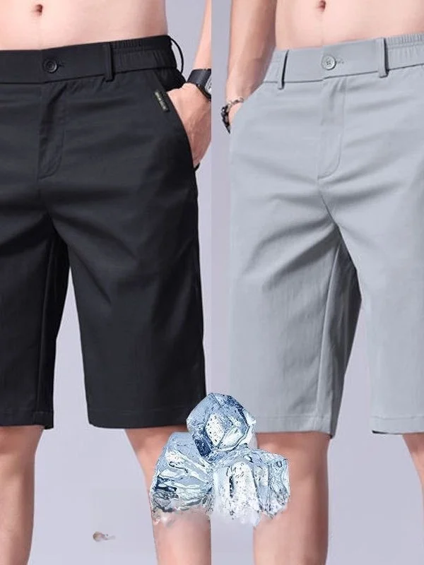 Summer Thin Ice Silk Men's Shorts Casual Loose Fit Five Inch Pants Business Casual Straight Leg mid Waist Polyester Fiber
Summer Thin Ice Silk Men's Shorts Casual Loose Fit Five Inch Pants Business Casual Straight Leg mid Waist Polyester Fiber