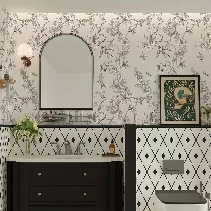 american vintage wallpaper, self-adhesive floral peel and stick contact paper, waterproof oil-proof moisture-proof sticker for cabinet, wardrobe and table, removable flower leaf decor for bathroom, furniture renovation wall sticker
american vintage wallpaper, self-adhesive floral peel and stick contact paper, waterproof oil-proof moisture-proof sticker for cabinet, wardrobe and table, removable flower leaf decor for bathroom, furniture renovation wall sticker