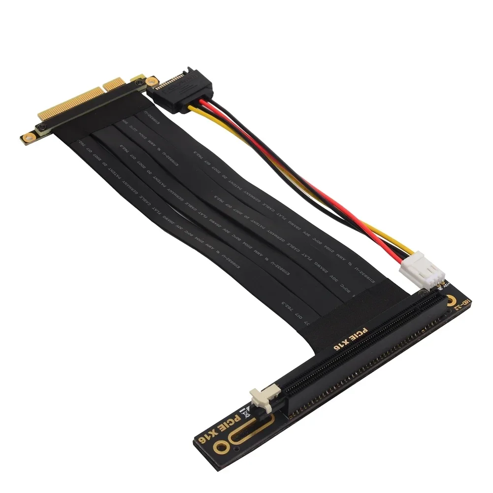 PCI Express 3.0 90-градусный левый угловой удлинительный кабель PCIe 3.0 x8–x16 8x 16x Riser ленточный удлинитель для видеокарты вертикальный
PCI Express 3.0 90-градусный левый угловой удлинительный кабель PCIe 3.0 x8–x16 8x 16x Riser ленточный удлинитель для видеокарты вертикальный